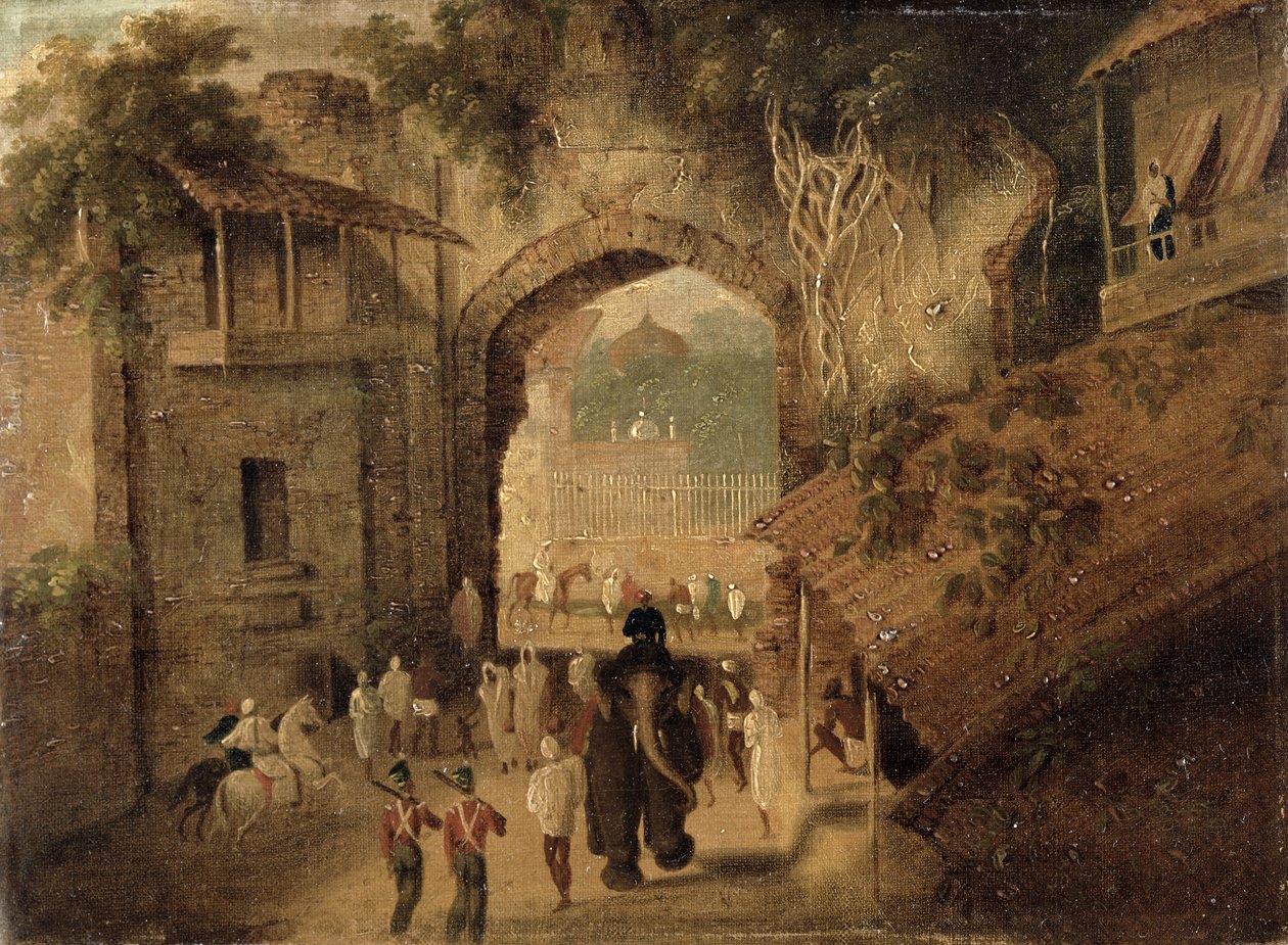 East Gateway, Patna, 1825 by Charles d Oyly