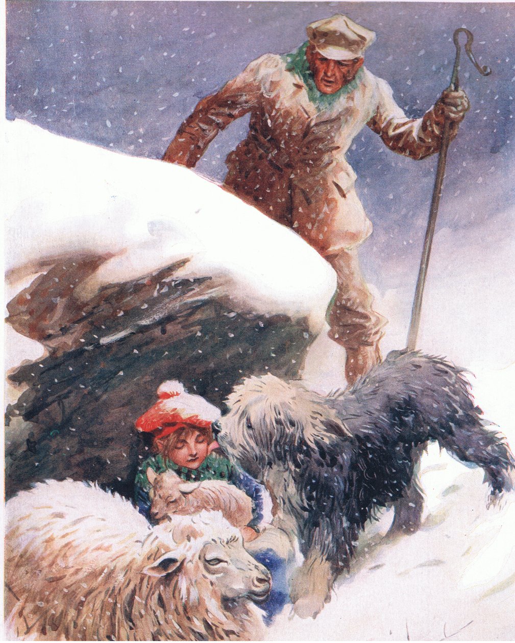 Found, from The Big Book for Children (Herbert Strang) Published by Humphrey Milford, Oxford University Press, c.1920 by Charles Edmund Brock