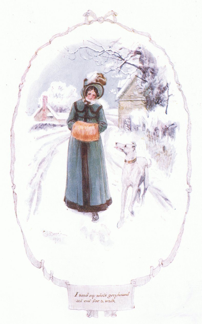 I and my white greyhound went out for a walk by Charles Edmund Brock