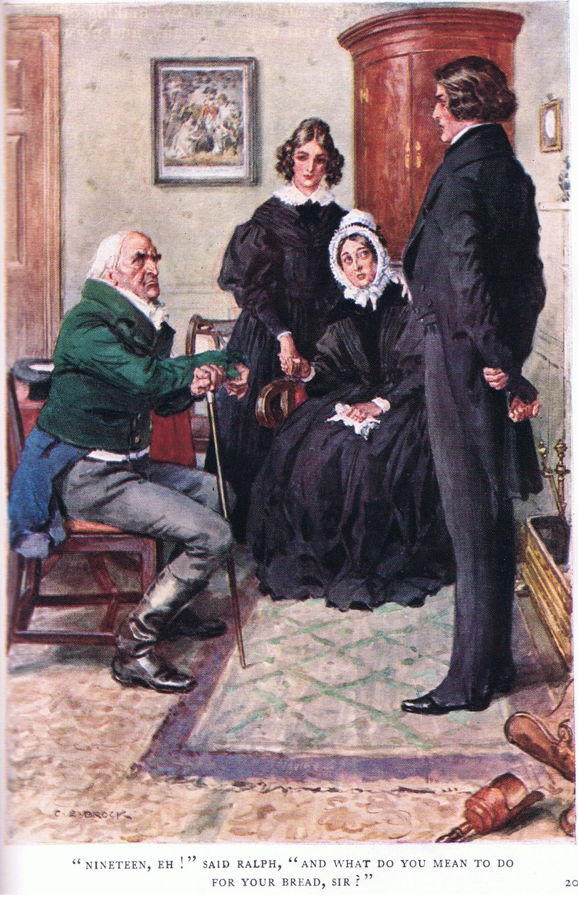 Nineteen, eh! said Ralph, And what do you mean to do for your bread sir! by Charles Edmund Brock