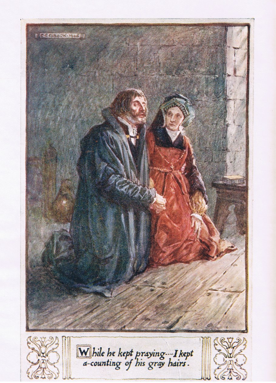 While He Kept Praying I Held a-Counting of His Grey Hairs by Charles Edmund Brock