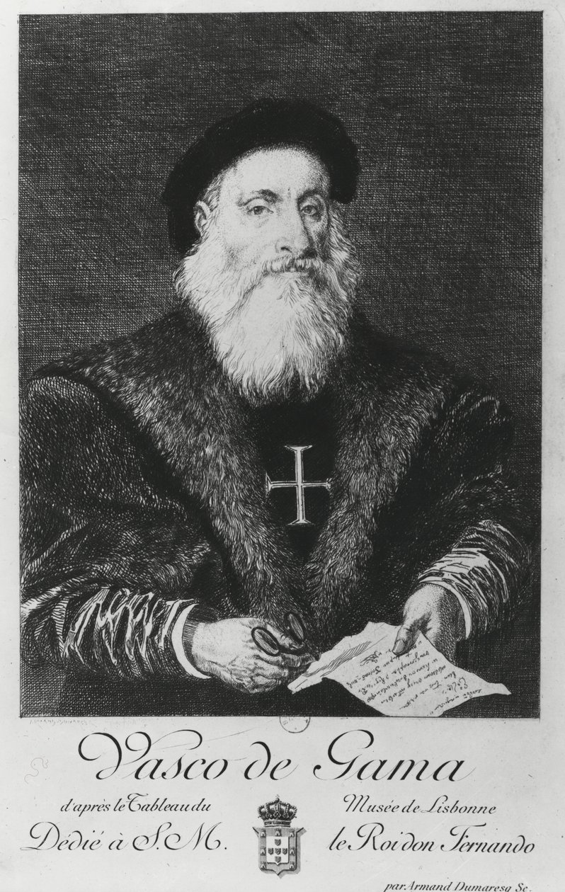 Portrait of Vasco da Gama (1469-1524) by Charles Edouard Armand Dumaresq