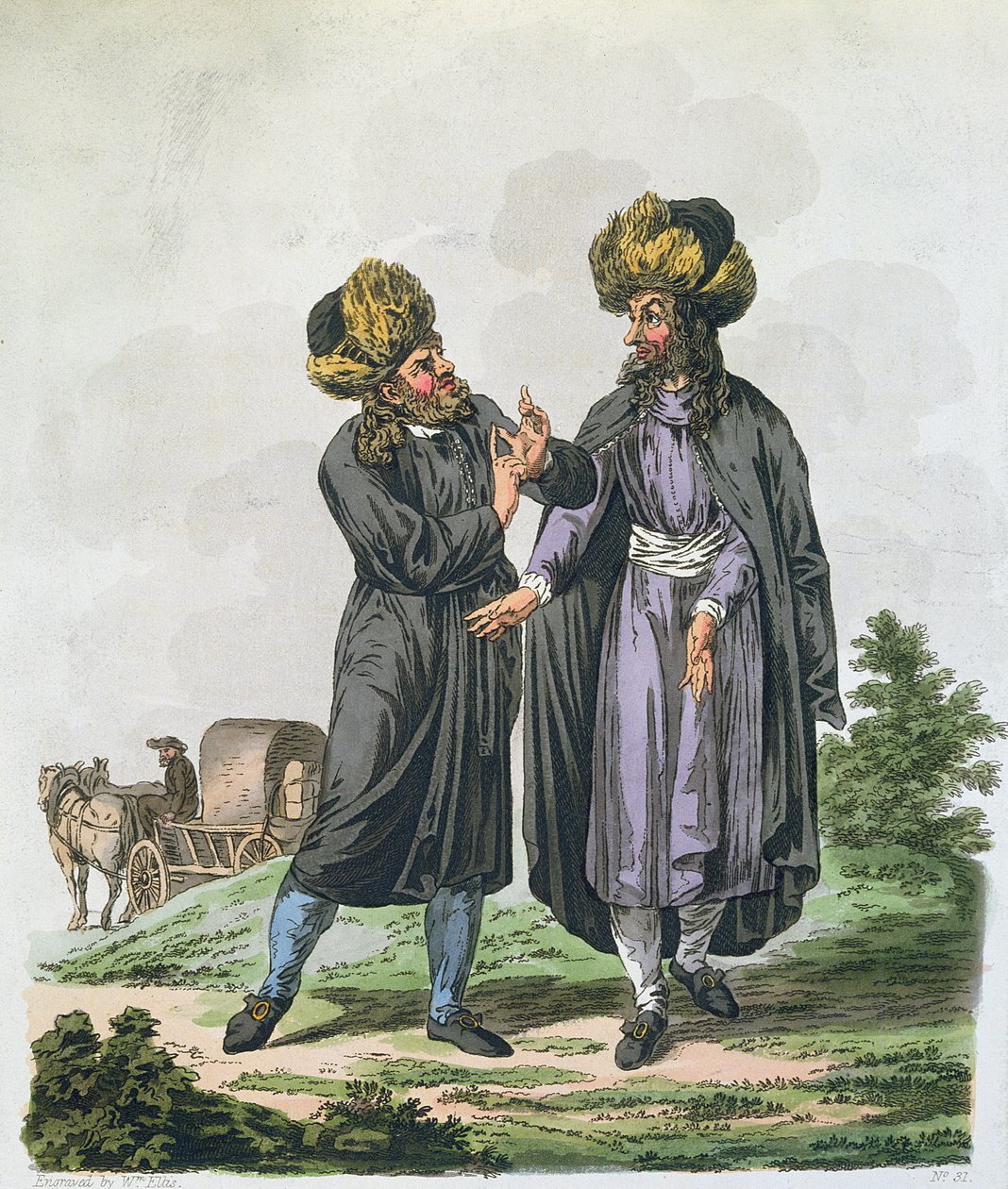Polish Jews, engraved by William Ellis published in 1804 by Charles Emilius Gold