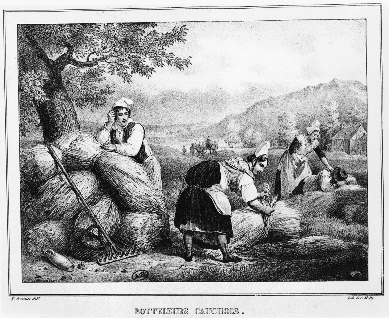 The Sheaf Binders, Pays de Caux, Normandy by Charles Etienne Pierre Motte