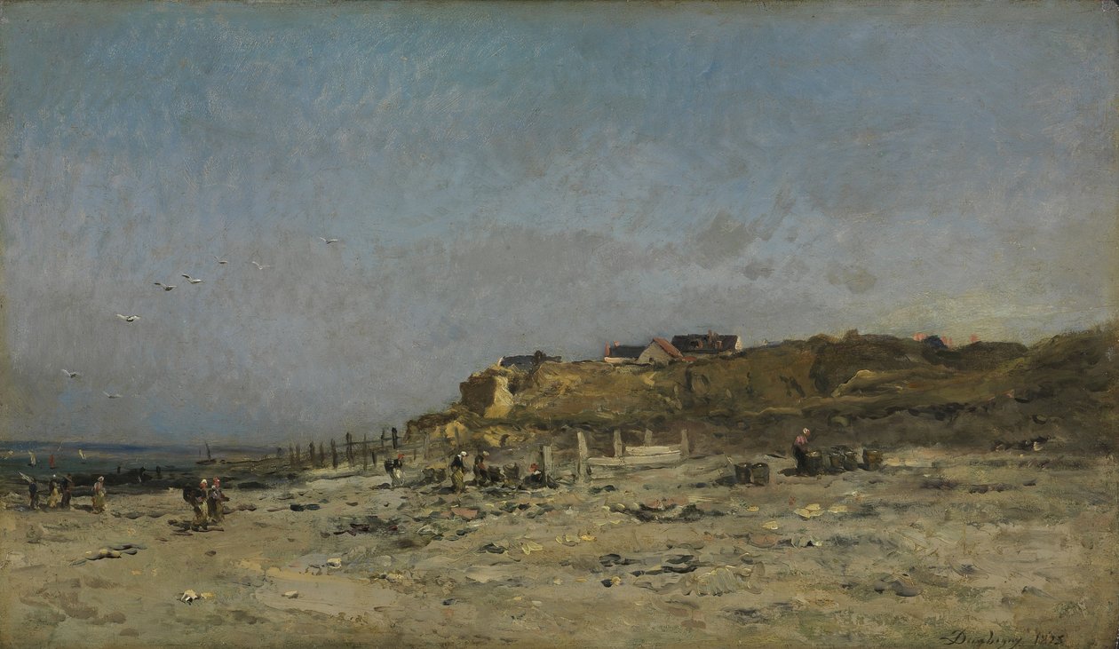 Beach of Villerville, Normandy, 1875 by Charles Francois Daubigny