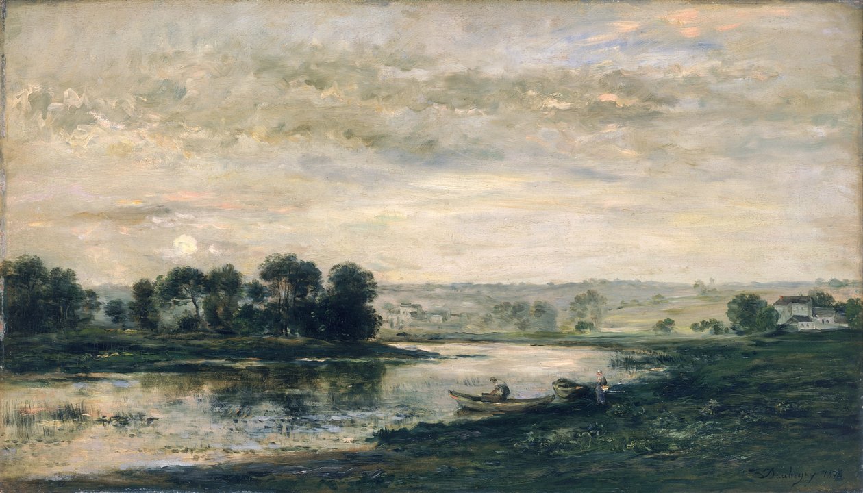 Evening on the Oise, 1872 by Charles Francois Daubigny