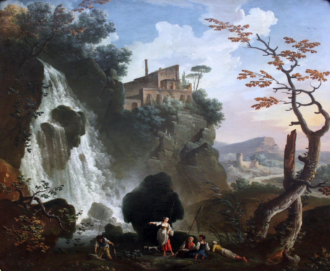 The Villa of Maecenas in Tivoli by Charles François Grenier de Lacroix