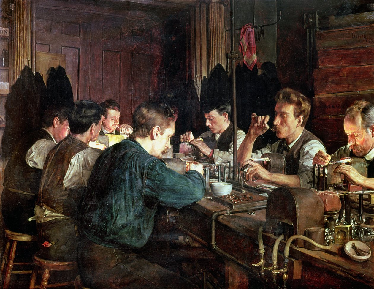 The Glass Blowers, 1883 by Charles Frederic Ulrich