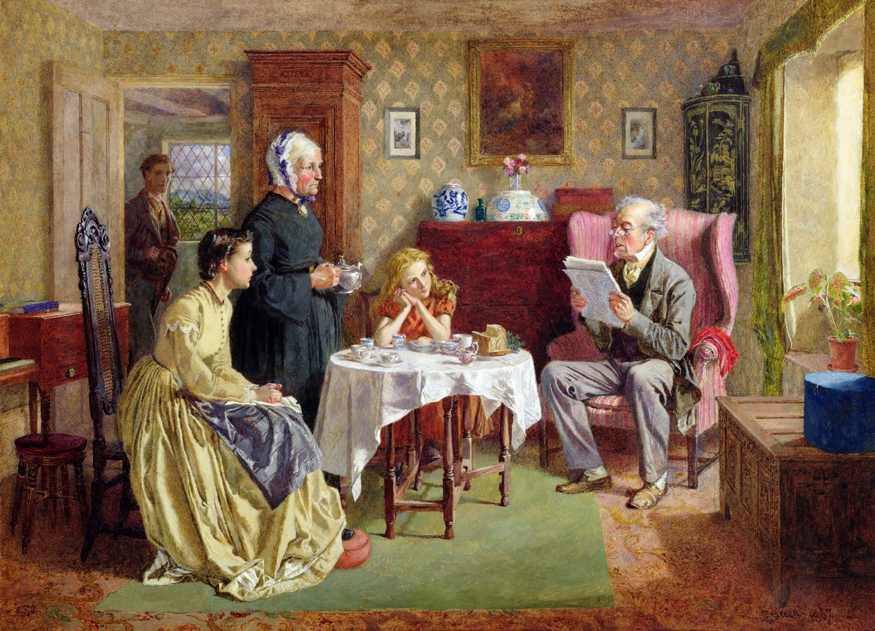 News from the War, 1867 by Charles Green