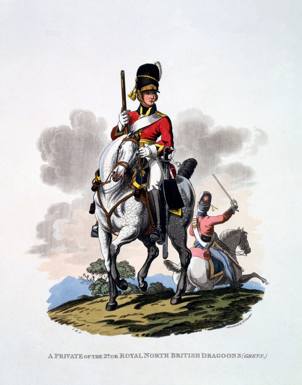 Uniform of a Private of the 2nd or Royal North British Dragoons, 