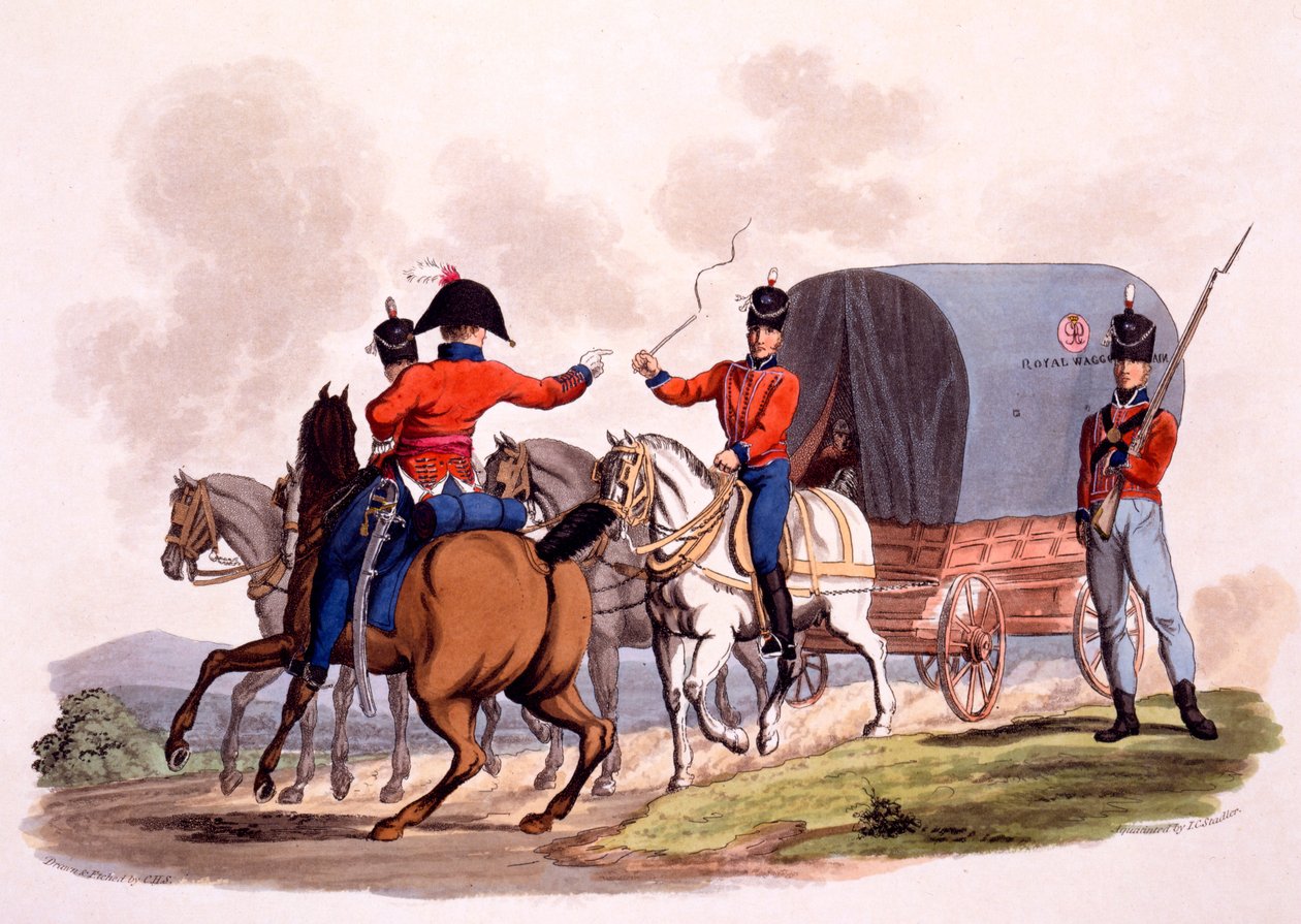 Uniform of an Officer, Private and Driver of the Royal Wagon Train, from 