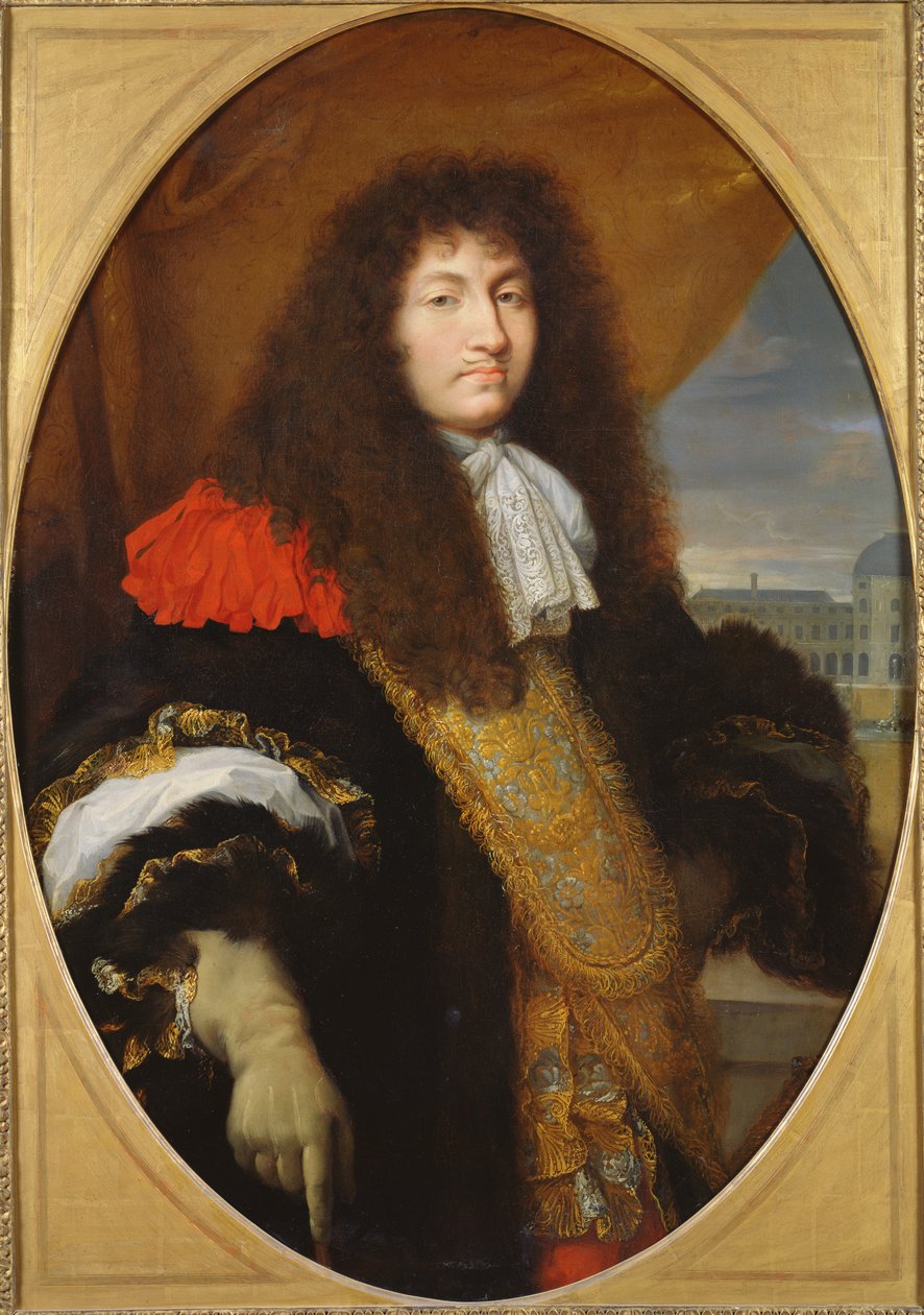 Portrait of Louis XIV, King of France and Navarre, in front of the Tuileries, c. 1643 by Charles Le Brun