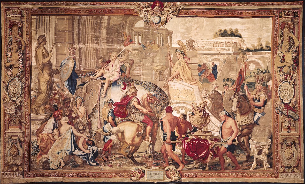 The Entrance of Alexander the Great into Babylon, Gobelins Workshop by Charles Le Brun