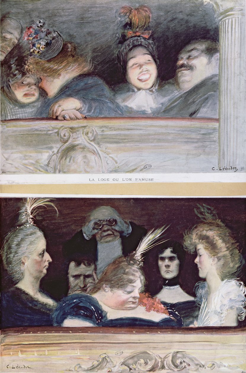 Merriment and Boredom, 1898 by Charles Leandre