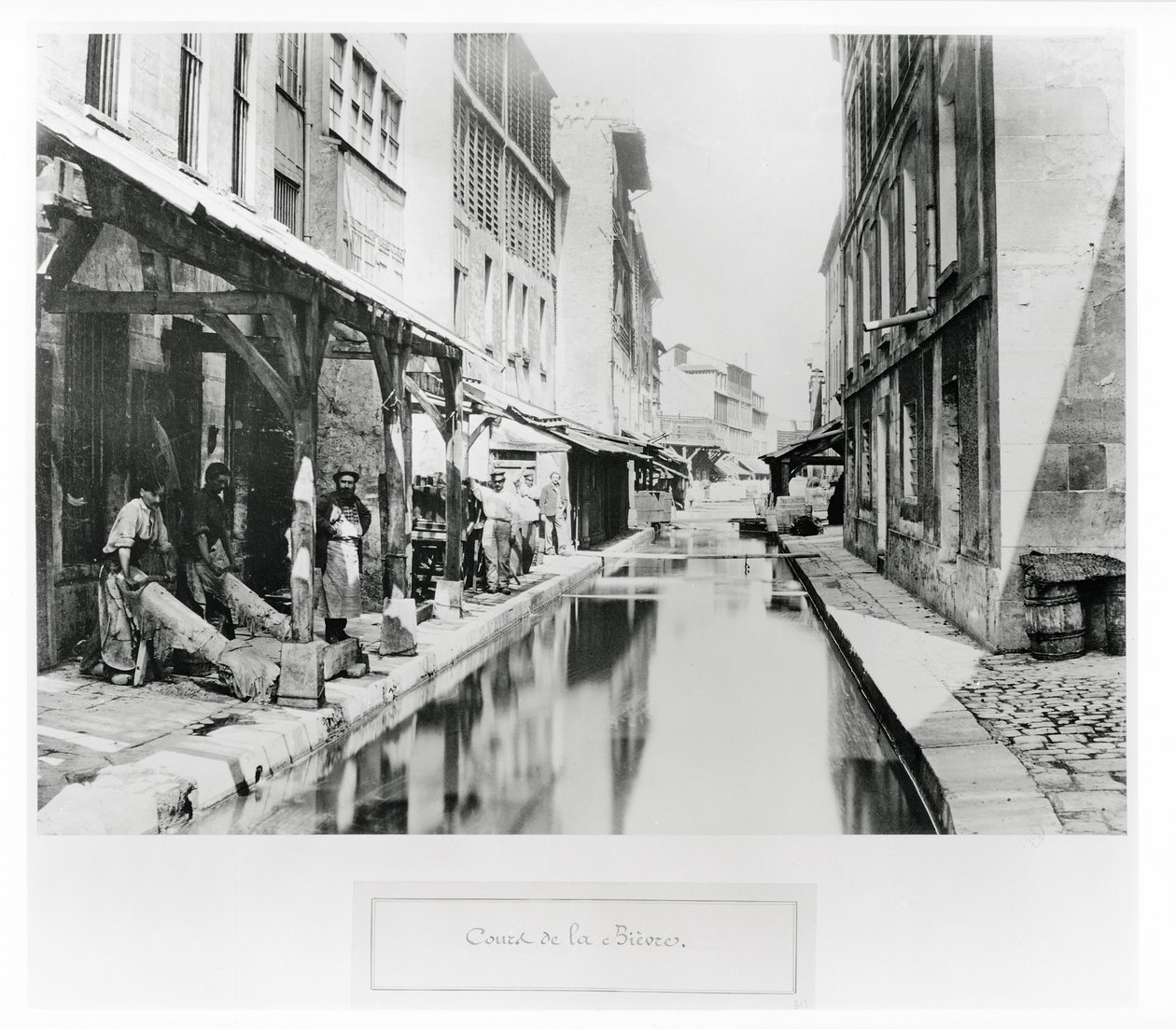 Course of the Bievre in Paris with Tanneries, 1858-78 by Charles Marville