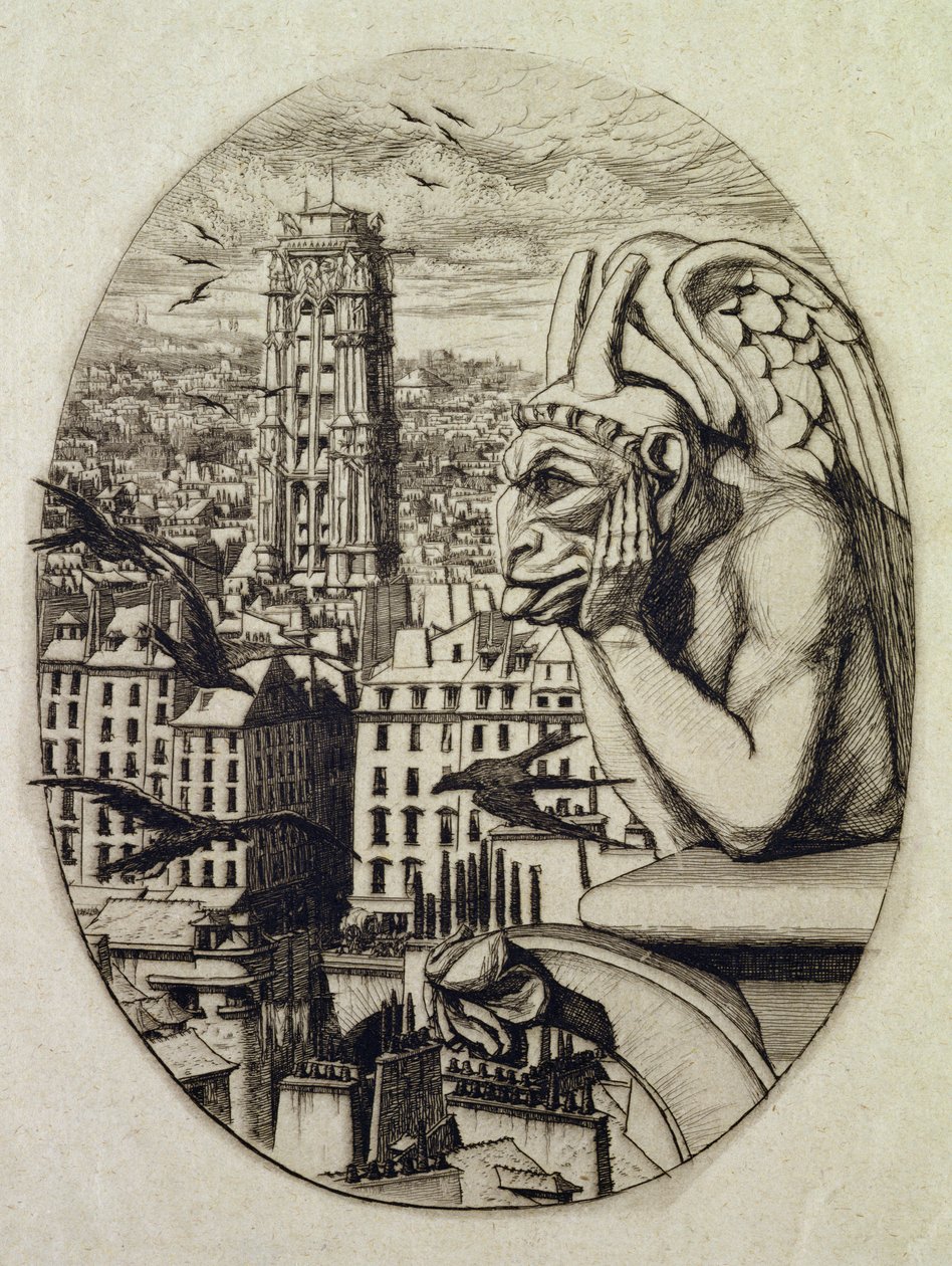 The Vampire (Le Stryge) by Charles Meryon