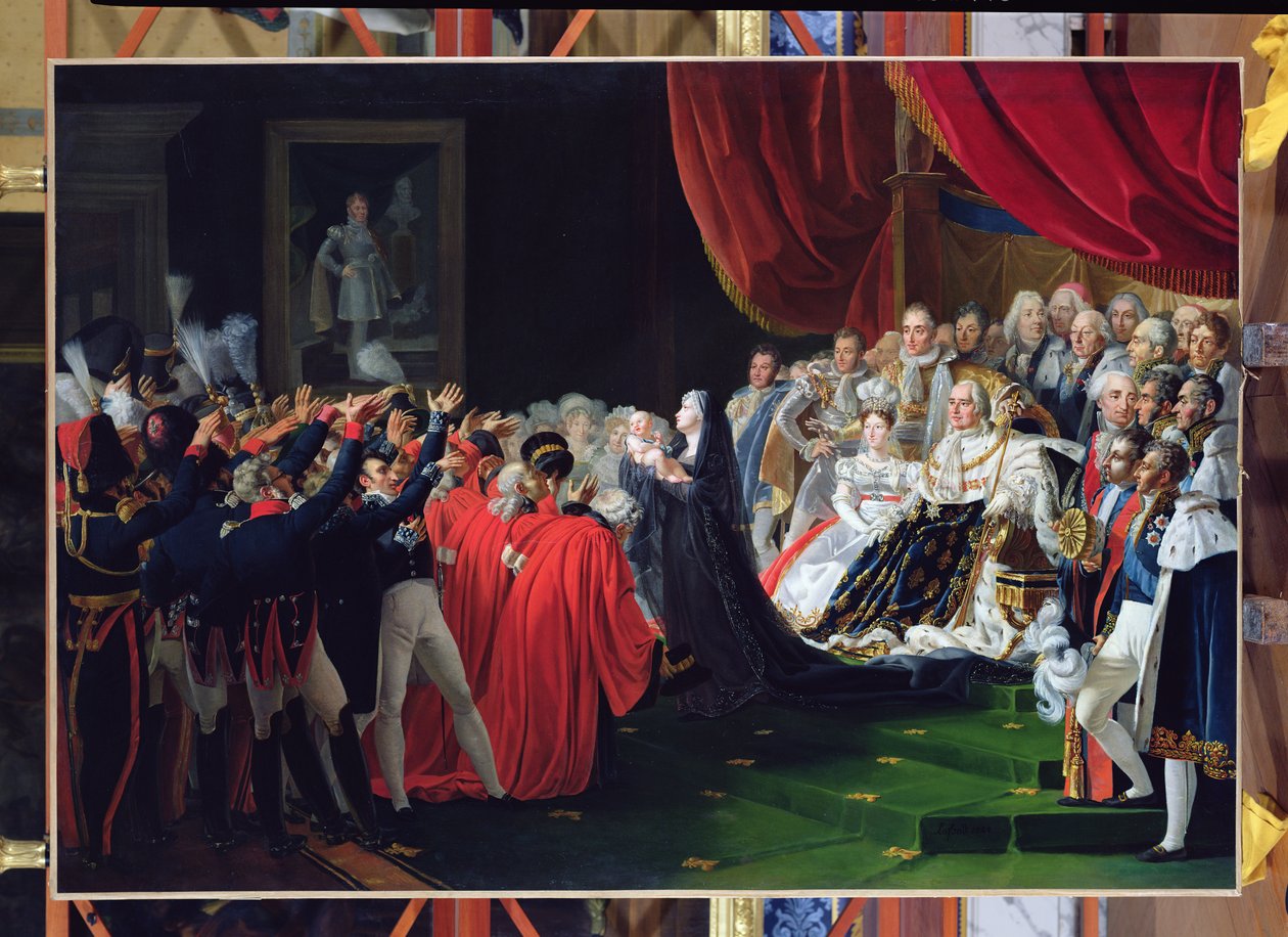 Duchess of Berry Presenting the Duke of Bordeaux to the People and the Army, September 1820 by Charles Nicolas Raphael Lafond