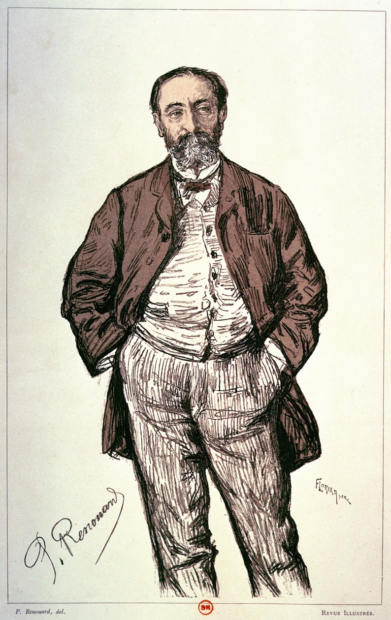 Portrait of Camille Saint-Saens by Charles Paul Renouard