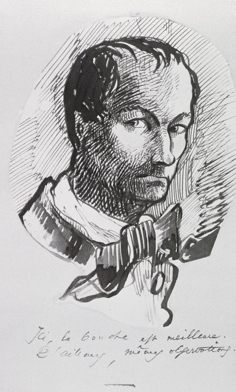 Self Portrait by Charles Pierre Baudelaire