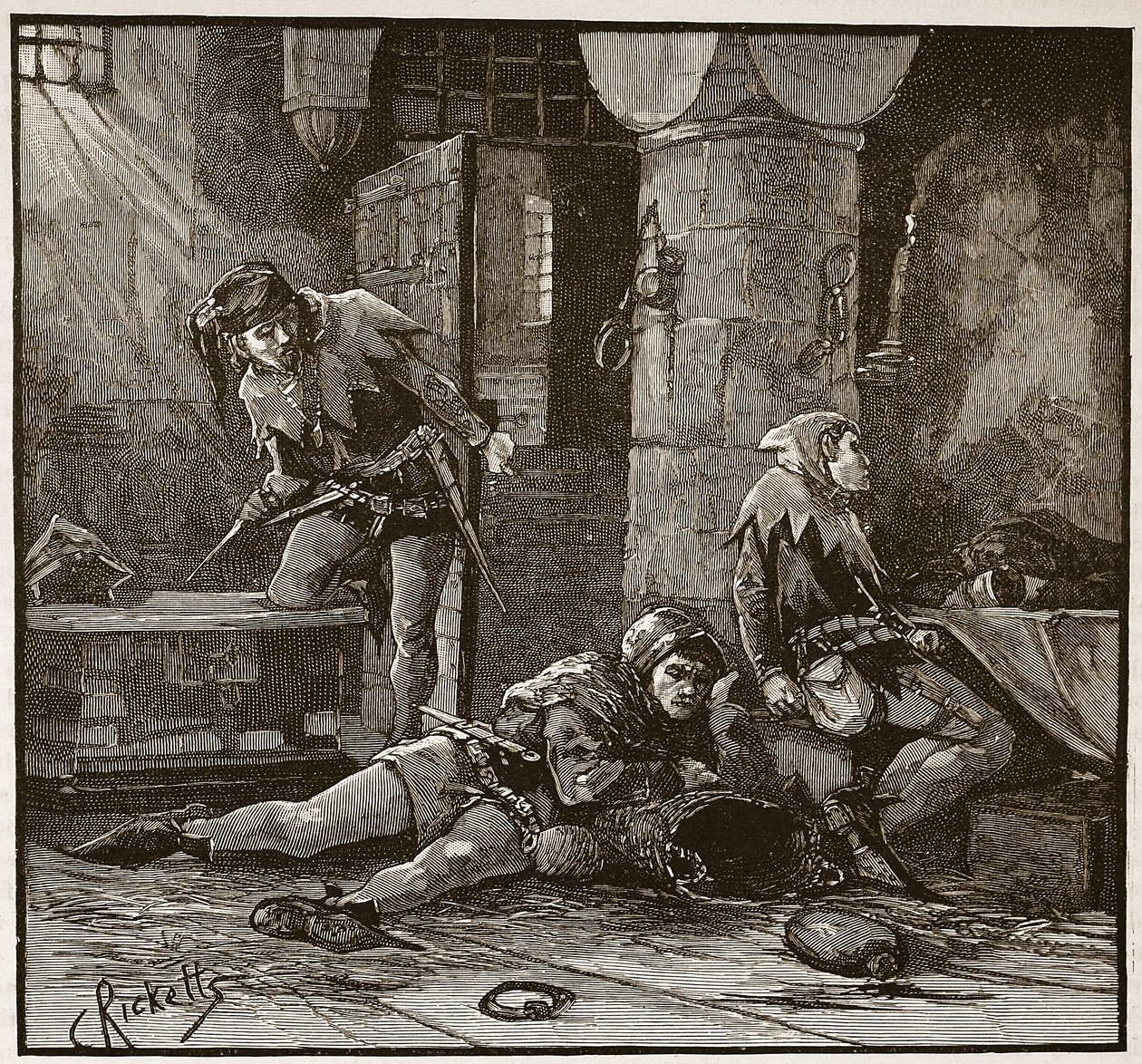 Escape of Roger Mortimer from the Tower by Charles Ricketts