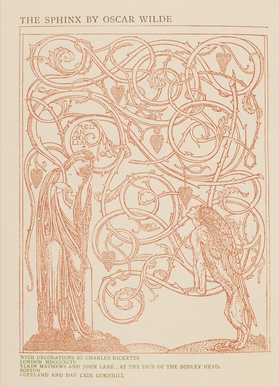 Melancholia, Design for the Frontispiece of 