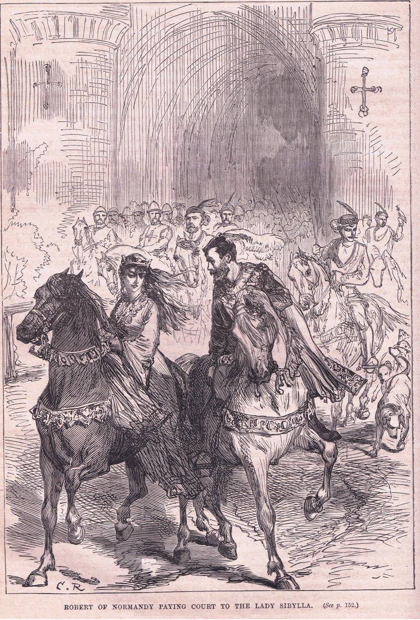 Robert of Normandy Paying Court to Lady Sibylla by Charles Ricketts