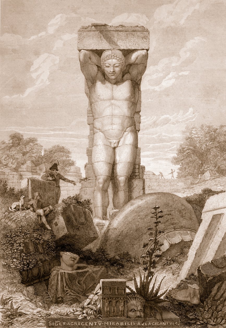 Temple at Agrigentum, Sicily, from 