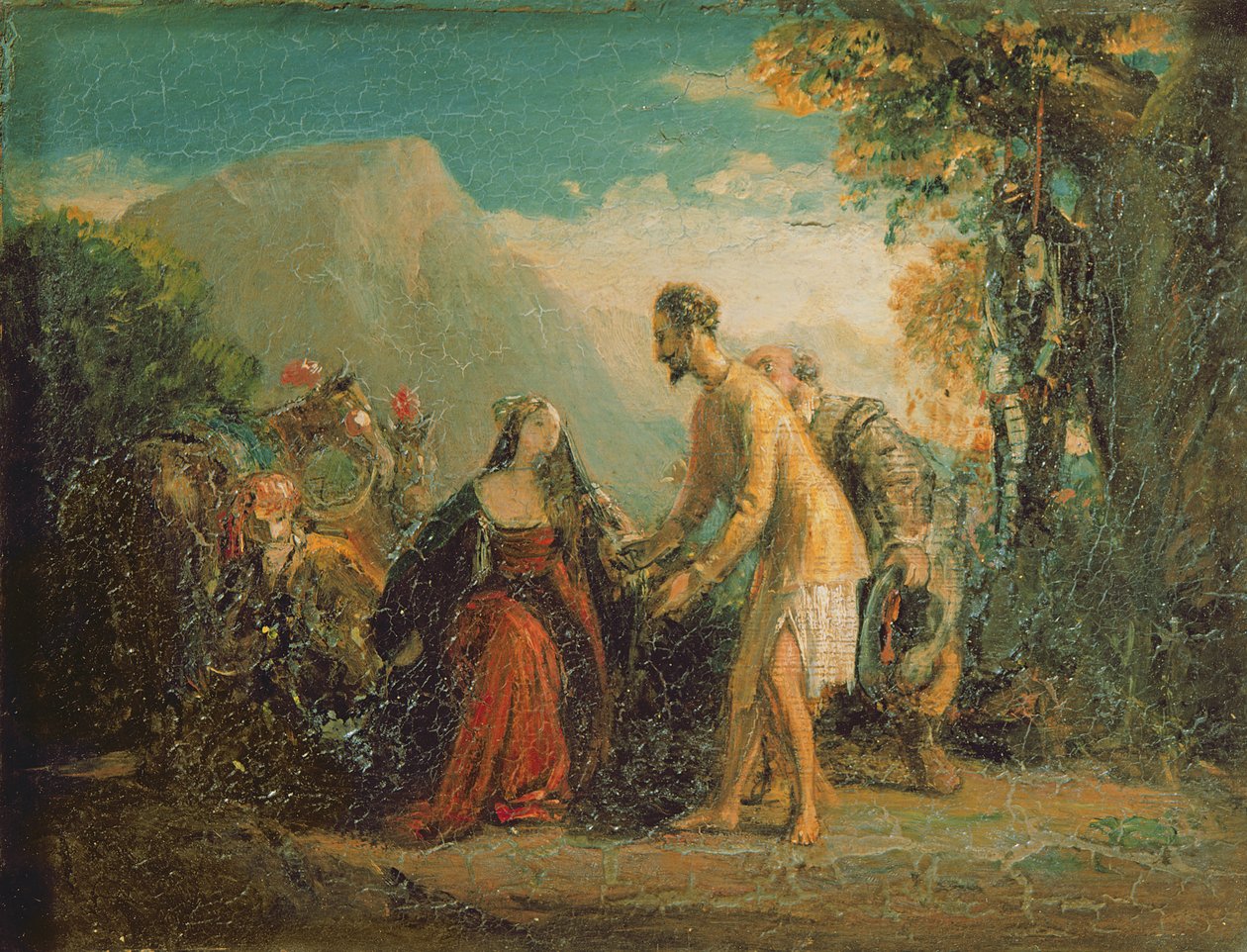 Don Quixote and Dorothea from Cervantes