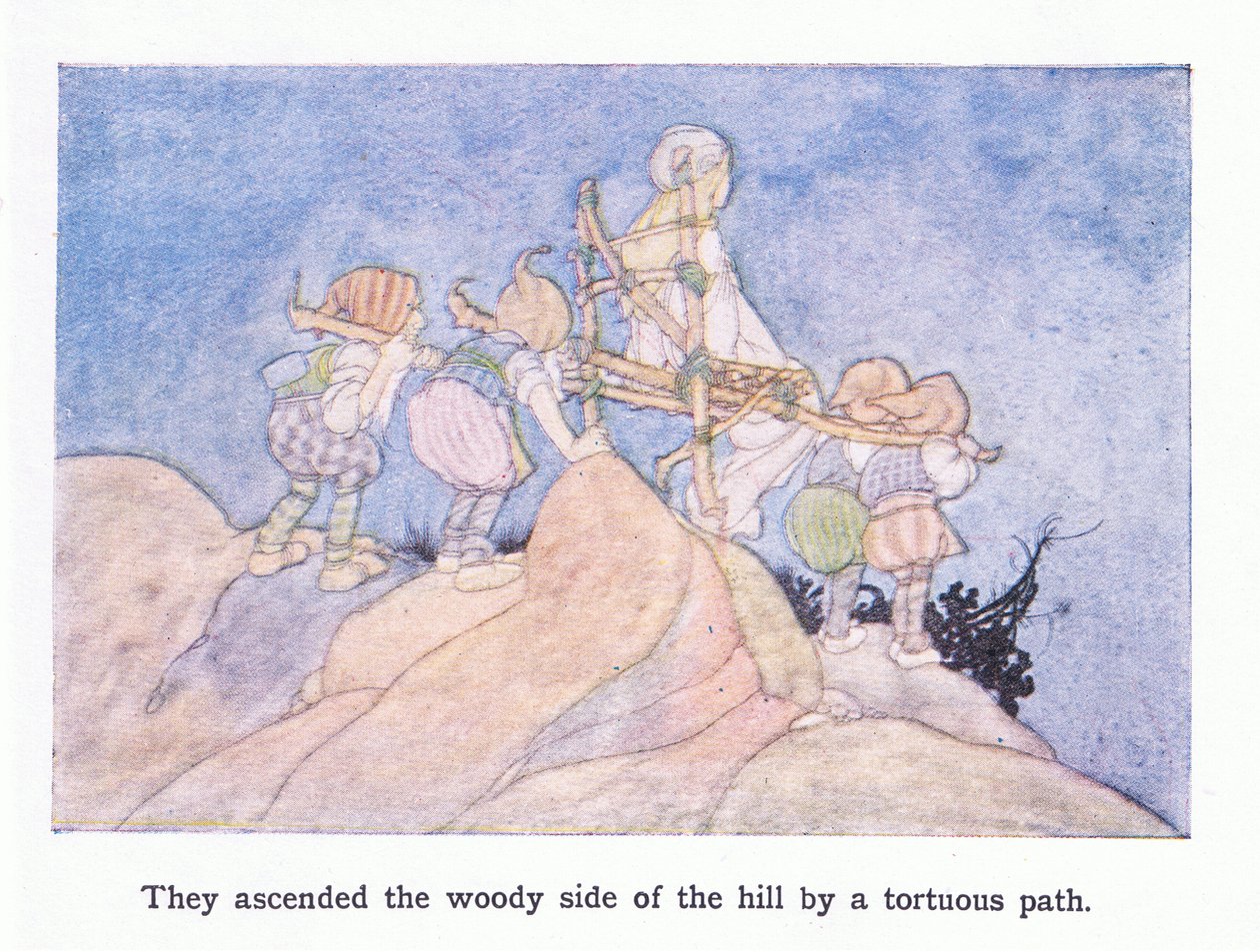 They Ascended the Woody Side of the Hill by a Tortuous Path by Charles Robinson