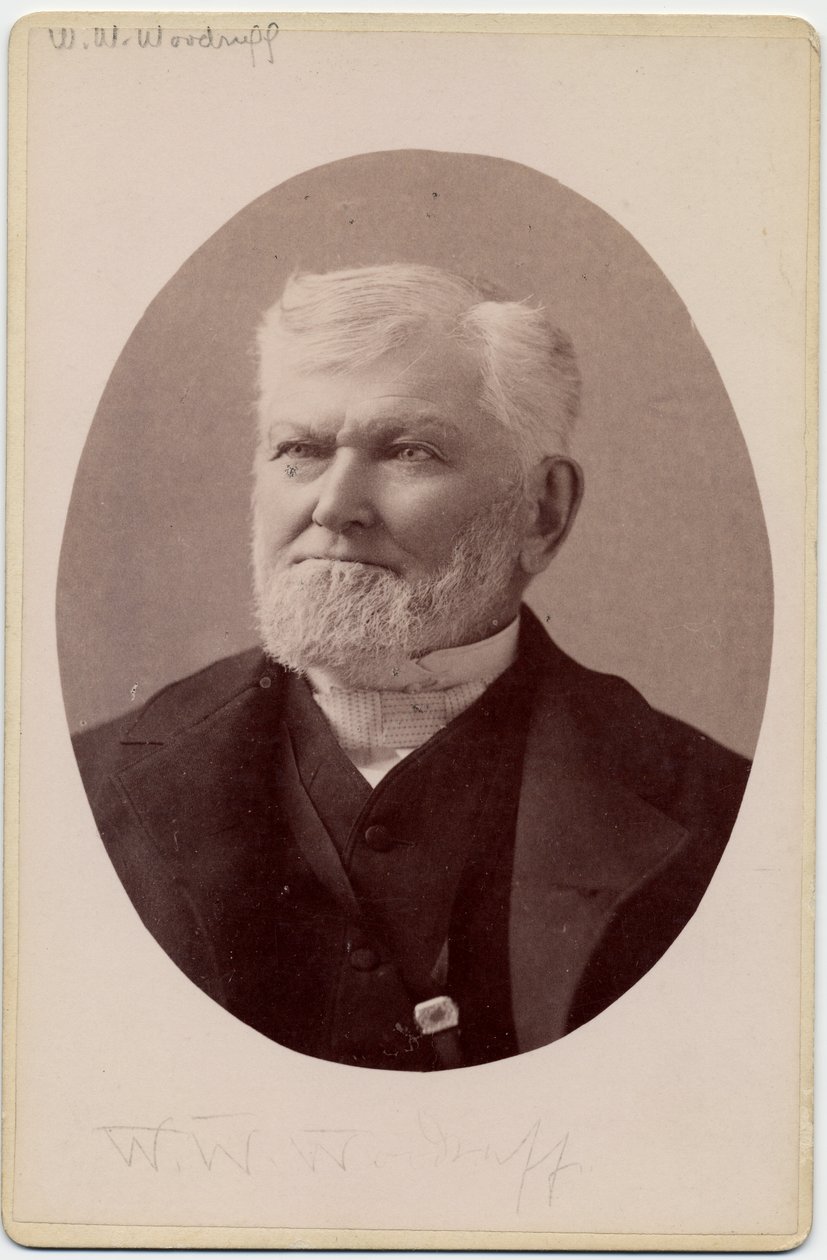 Wilford Woodruff, 4th President of the Church of Jesus Christ of Latter Day Saints, or Mormons by Charles Roscoe Savage