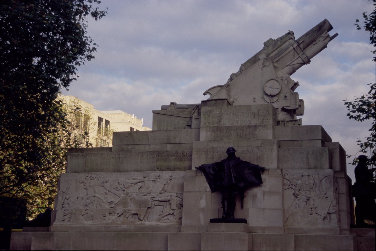 Side View of the Royal Artillery Memorial 1914-18, 1925 by Charles Sergeant Jagger