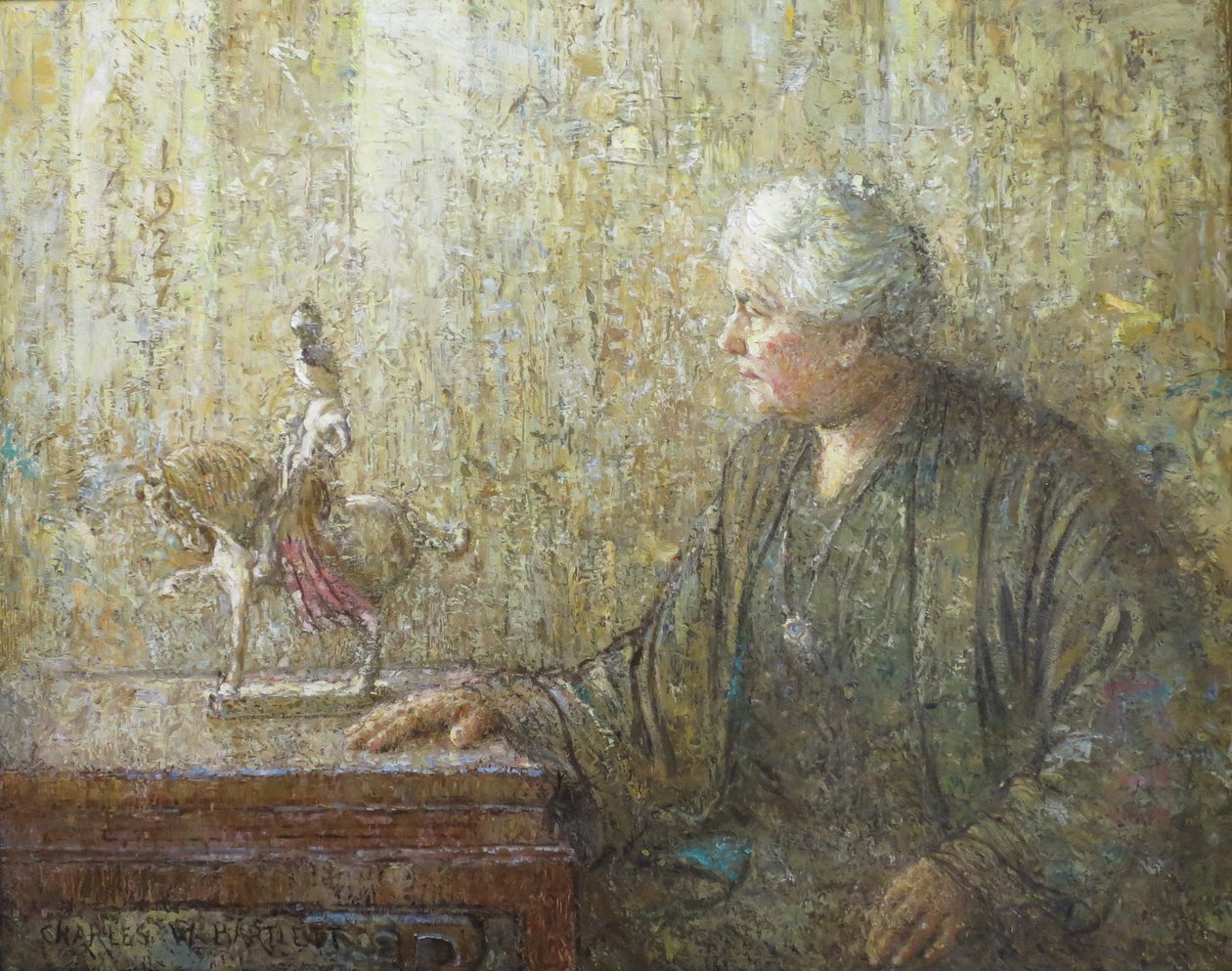 Portrait of Mrs. Charles Montague Cooke Anna Rice Cooke by Charles William Bartlett