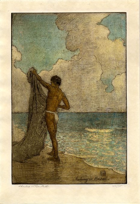 Fishing in Hawaii by Charles William Bartlett