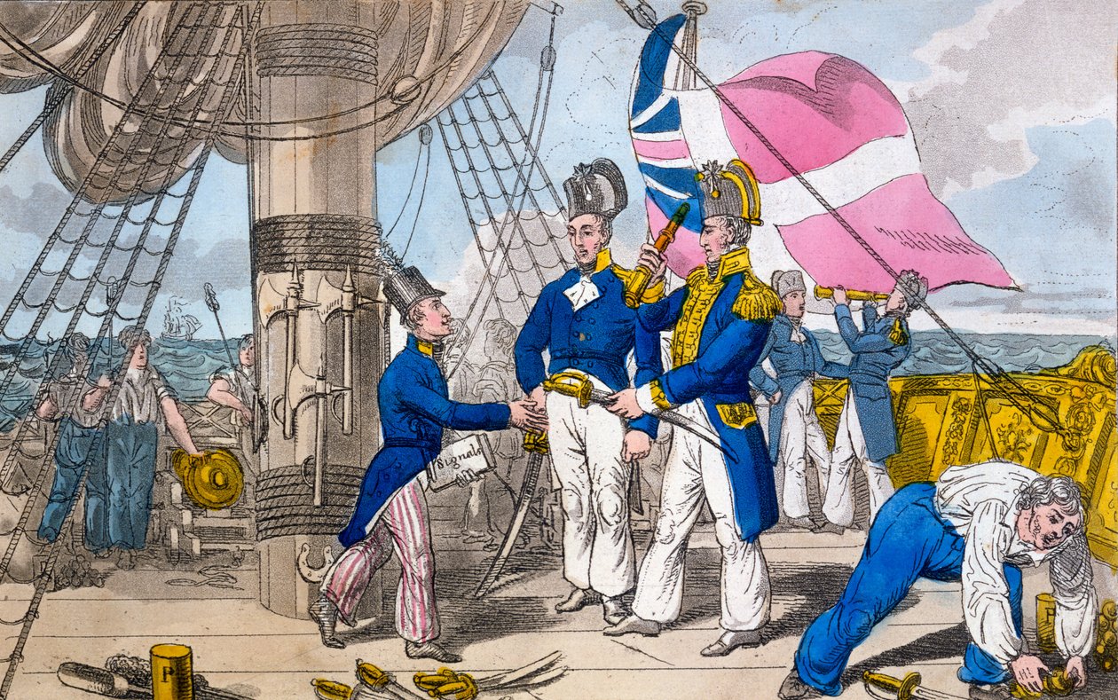 The Quarter Deck before Battle, plate from 