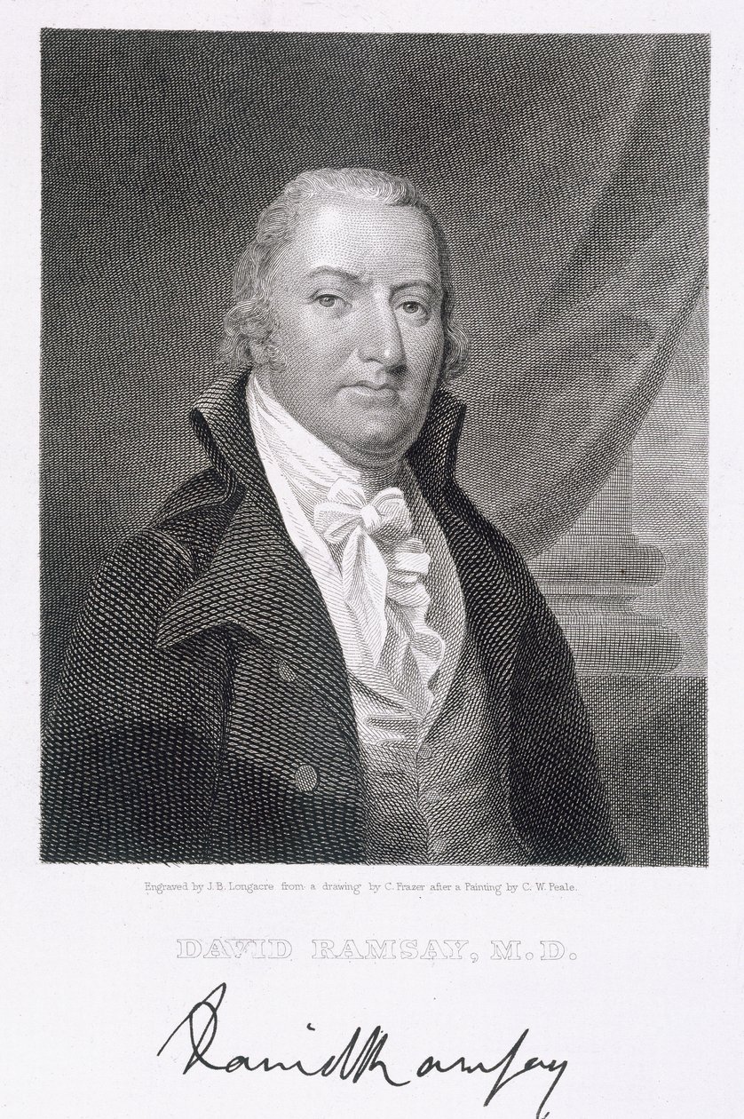 David Ramsay, engraved by James Barton Longacre after a drawing of the ...