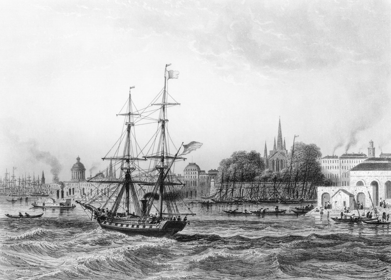 The Port of New Orleans by Charles de Lalaisse