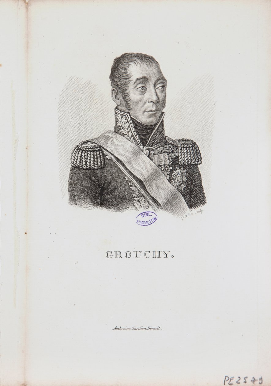 Portrait of Marshal Emmanuel de Grouchy, 1814 by Charles Aimé Forestier