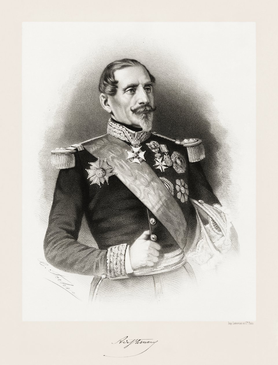 Armand Jacques Achille Leroy de Saint Arnaud by Charles Jeremie Fuhr