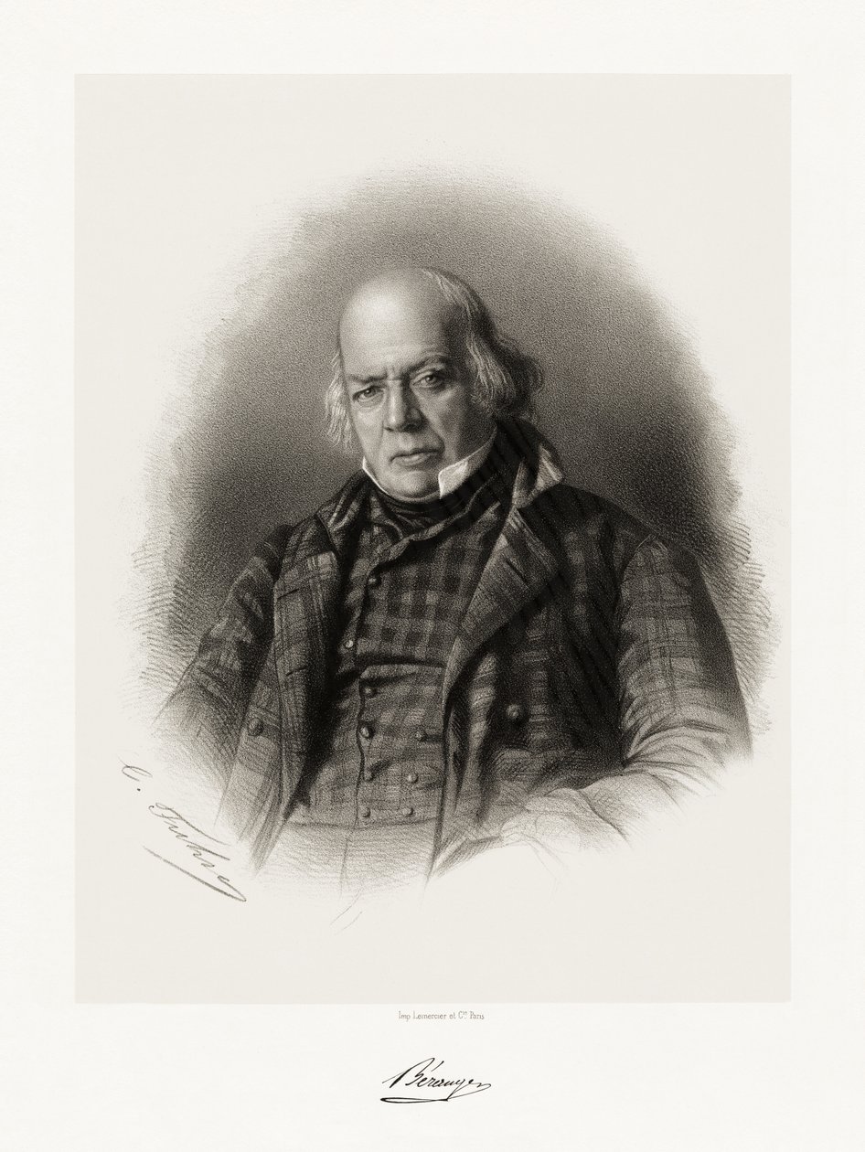 Pierre Jean de Béranger by Charles Jeremie Fuhr