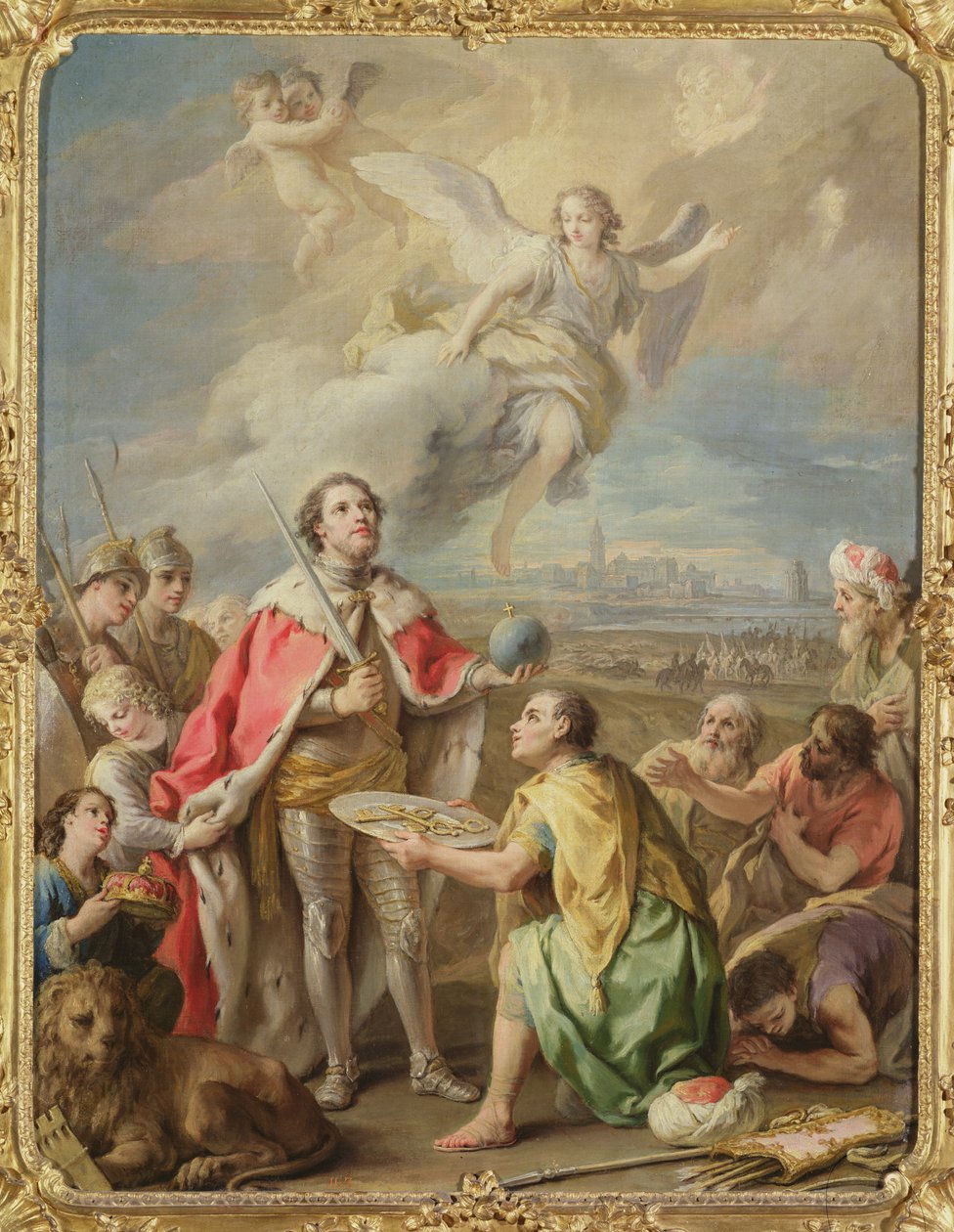 The Surrender of Seville to St. Ferdinand by Charles-Joseph Flipart