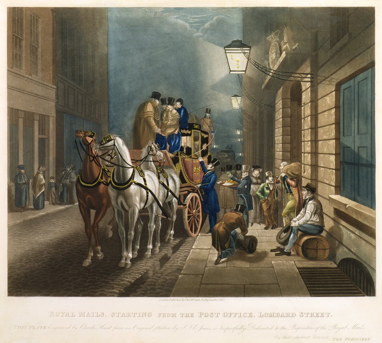 Royal Mails starting from the Post Office, Lombard Street by Charles Hunt