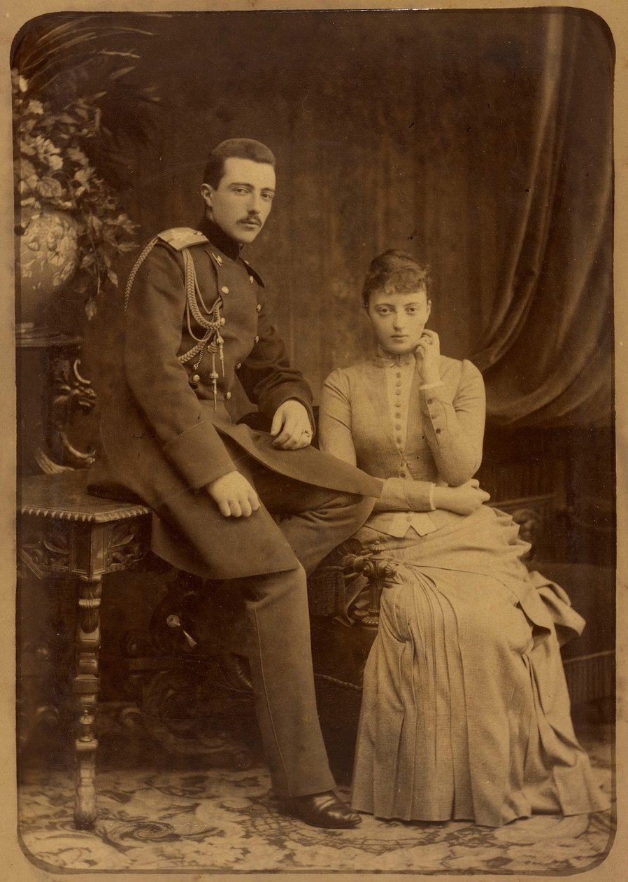 Grand Duke Michael Mikhailovich of Russia and Grand Duchess Anastasia Mikhailovna of Russia by Charles Bergamasco