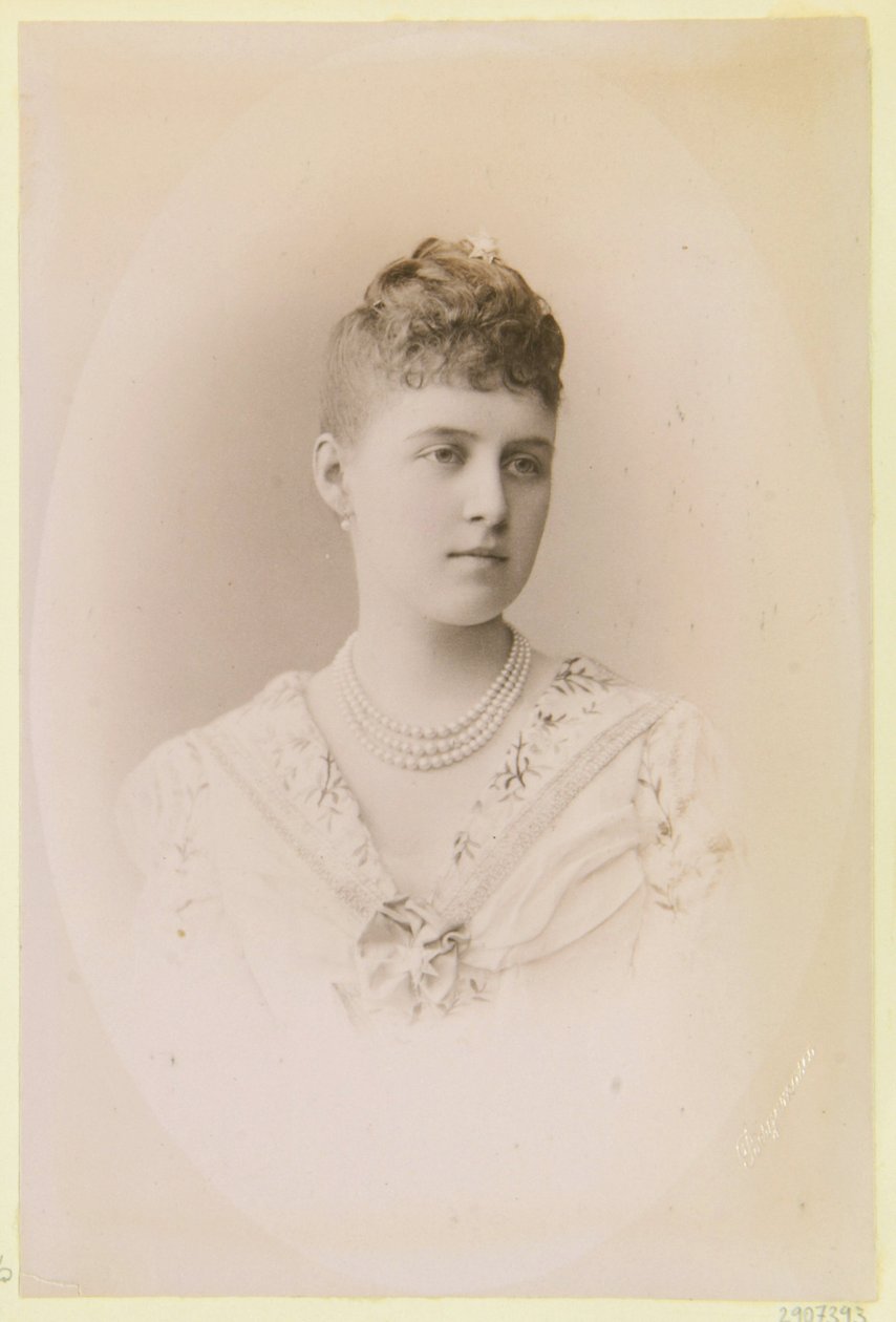Portrait of Grand Duchess Alexandra Georgievna of Russia (1870-1891) by Charles Bergamasco