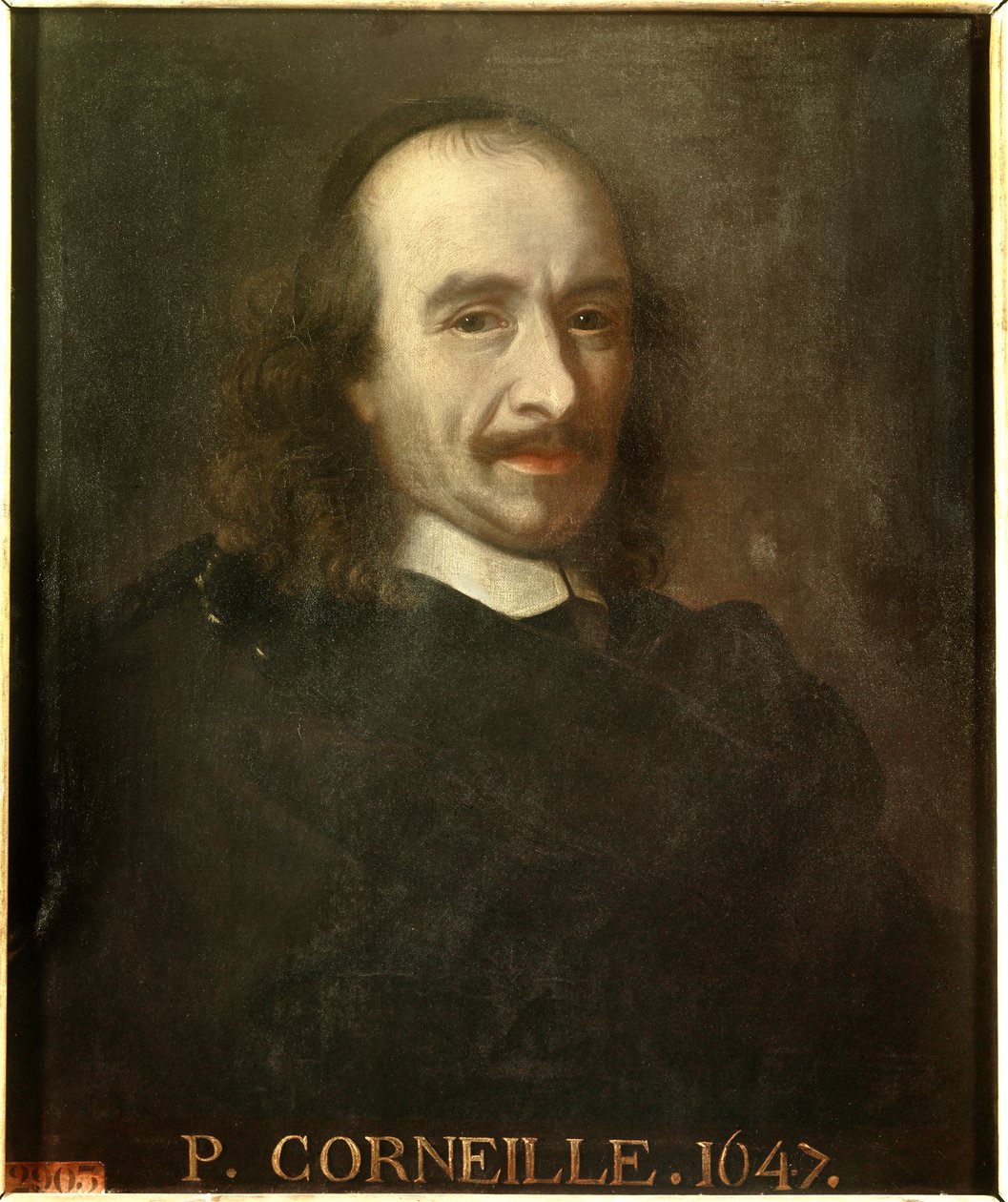 Portrait of Pierre Corneille by Charles (after) Le Brun