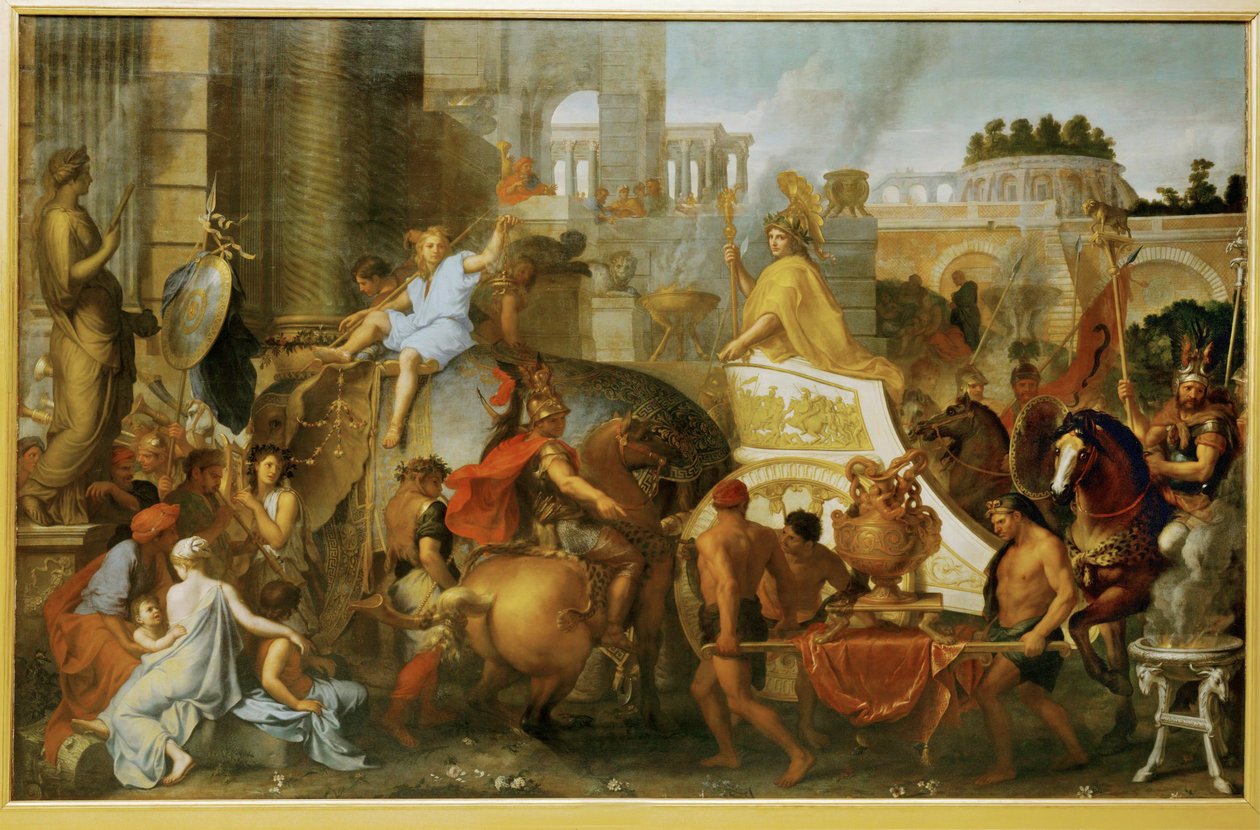 The triumph of Alexander by Charles (attr. to) Le Brun