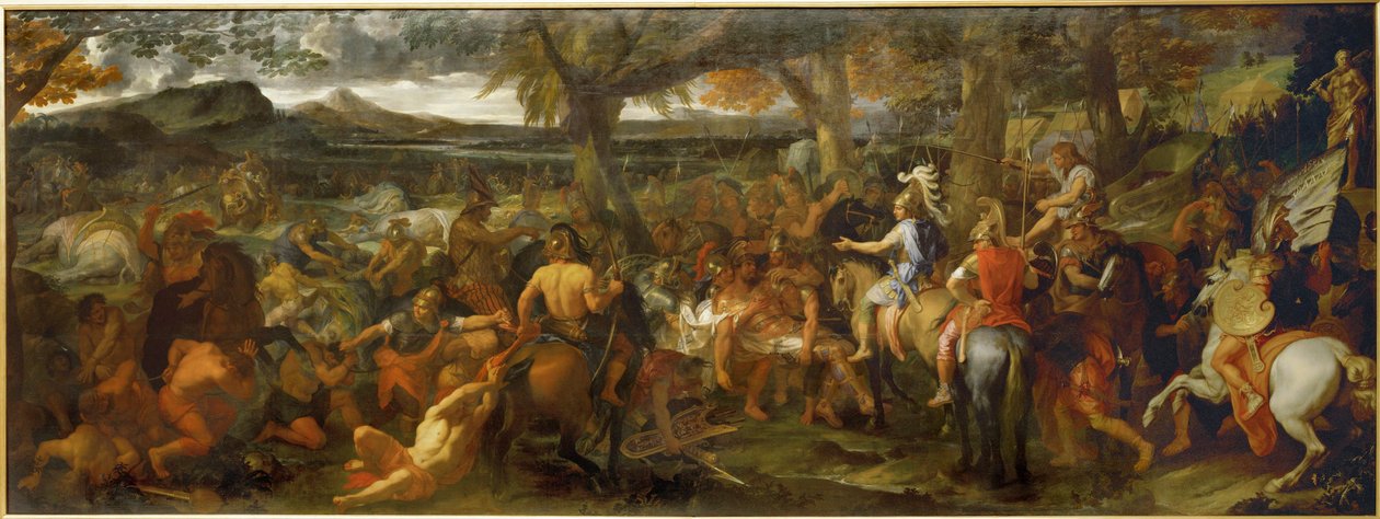 Alexander the Great and Porus, King of India by Charles (studio of ) Le Brun