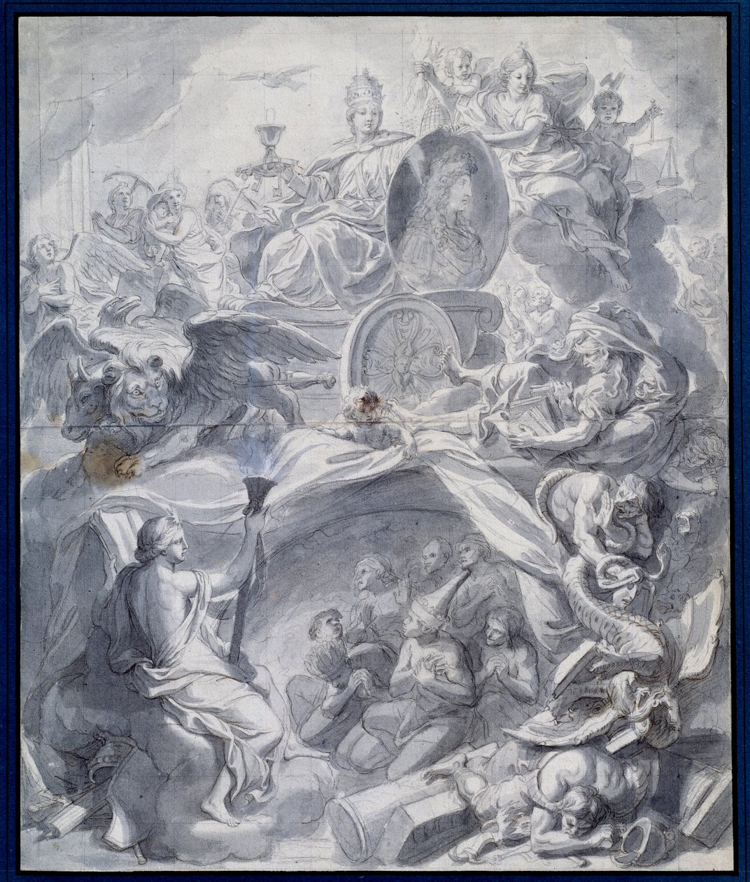 The Victorious Church of Heresy or the Triumph of Religion by Charles (studio of ) Le Brun