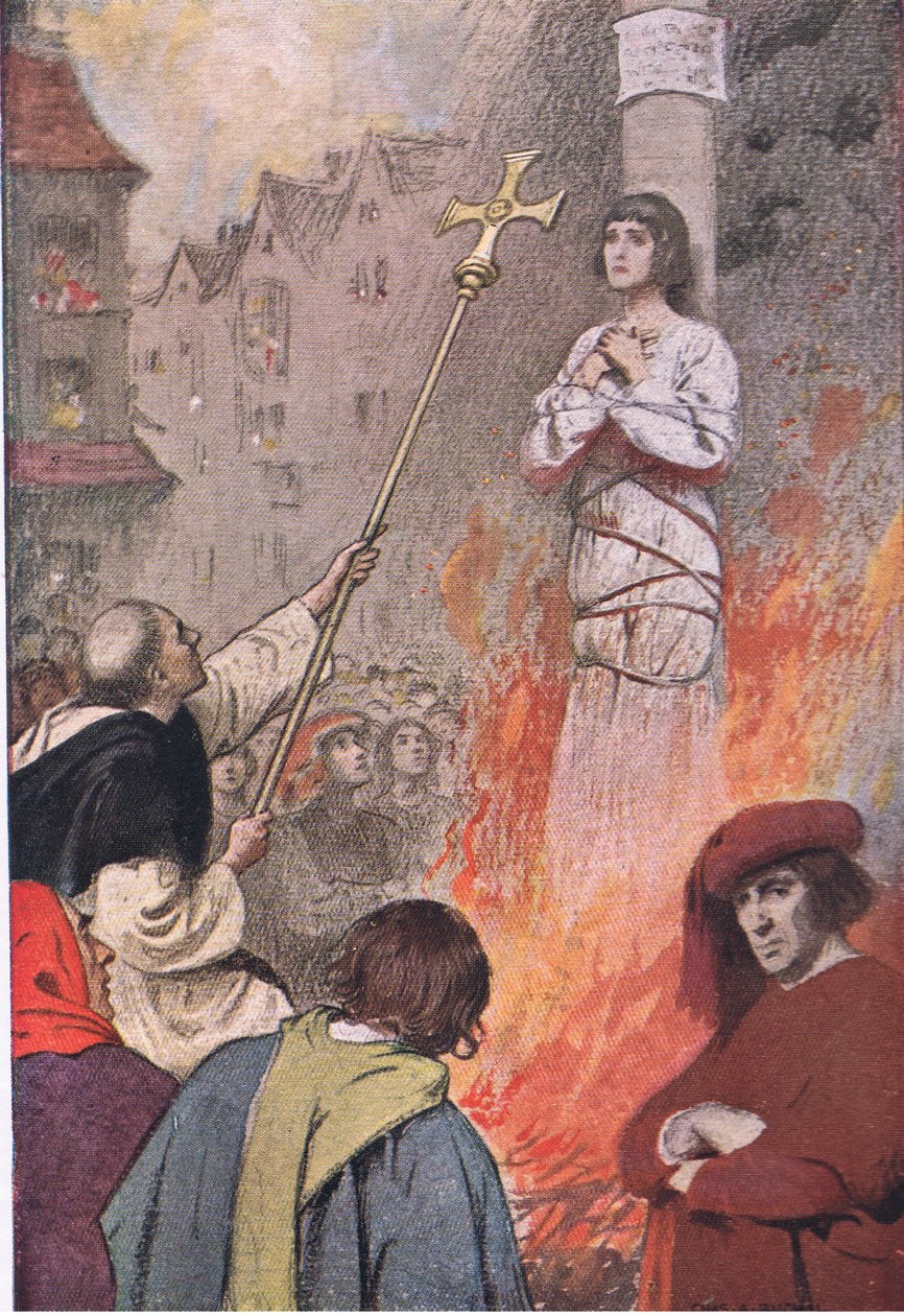 In Rouen market place, from The Story of Jeanne D
