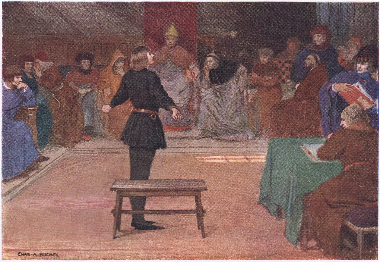 The trial (from The Story of Jeanne D