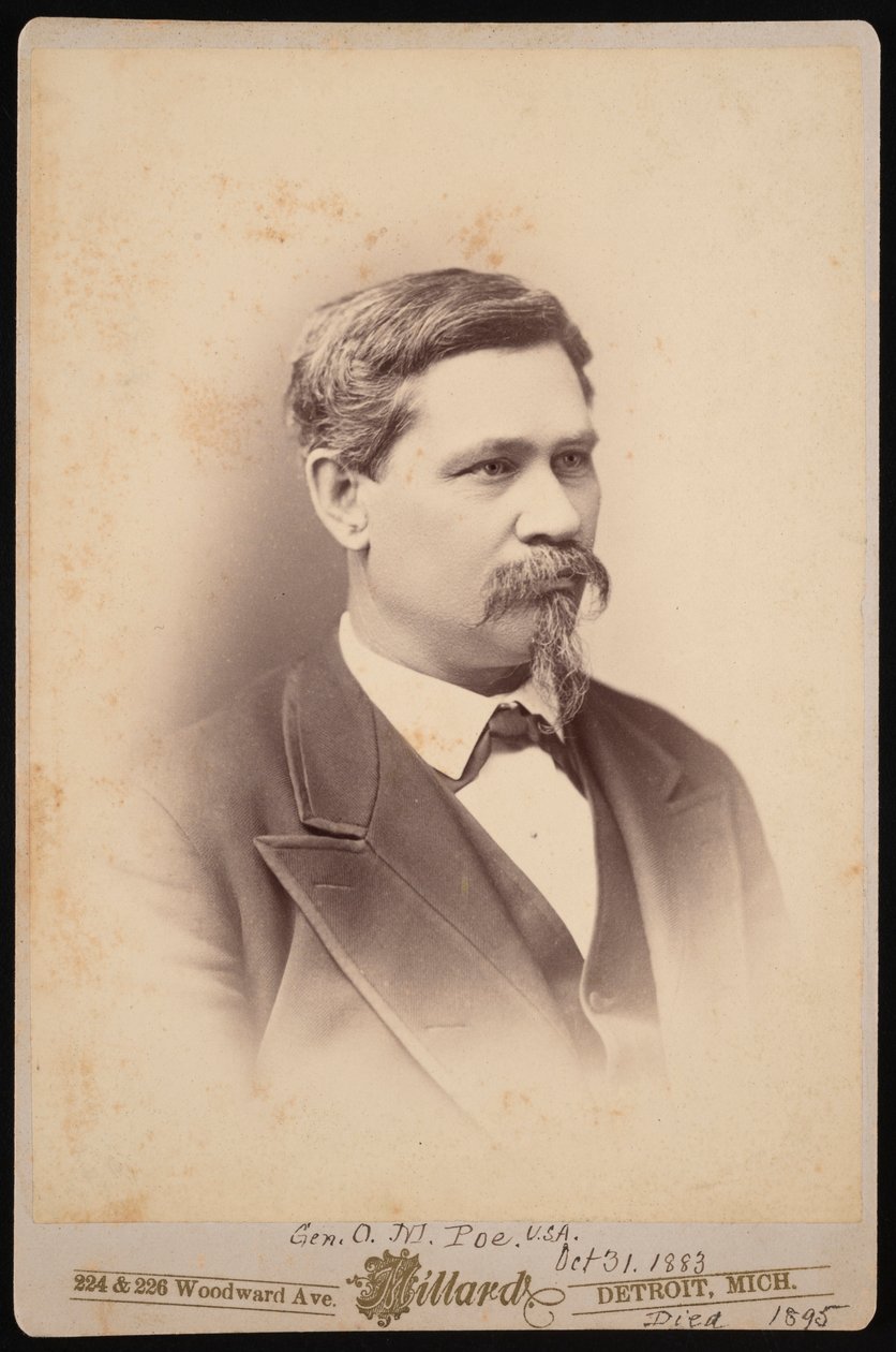 Portrait of Orlando Metcalfe Poe 1832-1895, October 31, 1883 by Charles A Millard